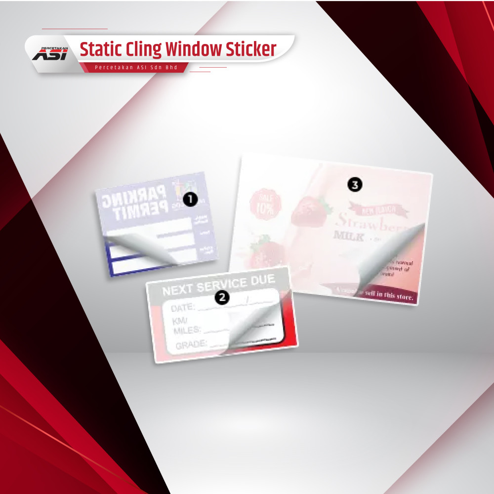 Static Cling Window Sticker (Car Sticker) Static Cling Window Sticker (Car Sticker)